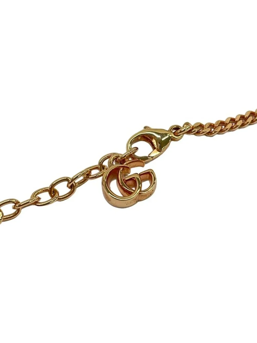 Gucci Necklace Double Pink Gold White